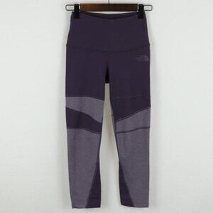 The North Face FlashDry Women's XS Purple Mid Rise Capri Activewear Leggings